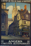 angers Vintage Advert A4 Photo Print