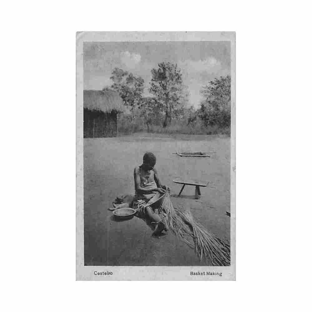 angola basket making casa 31 de janeiro Vintage A4 Photo Print