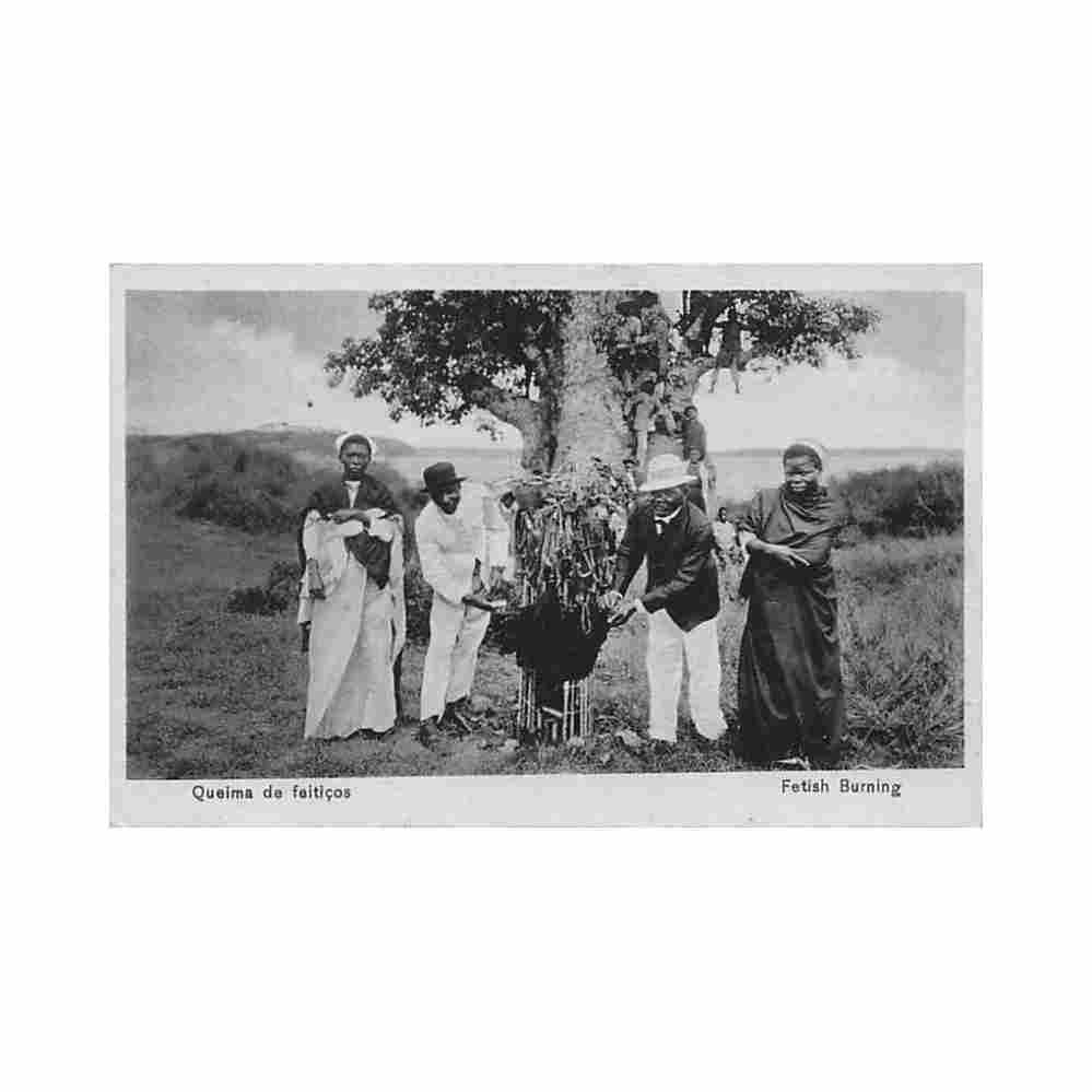 angola fetish burning casa 31 de janeiro Vintage A4 Photo Print
