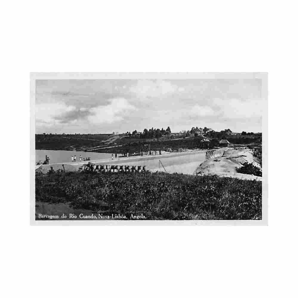 angola huambo nova lisboa cuando river dam ed a filipe ca lda nova lisboa huambo 22 Vintage A4 Photo Print