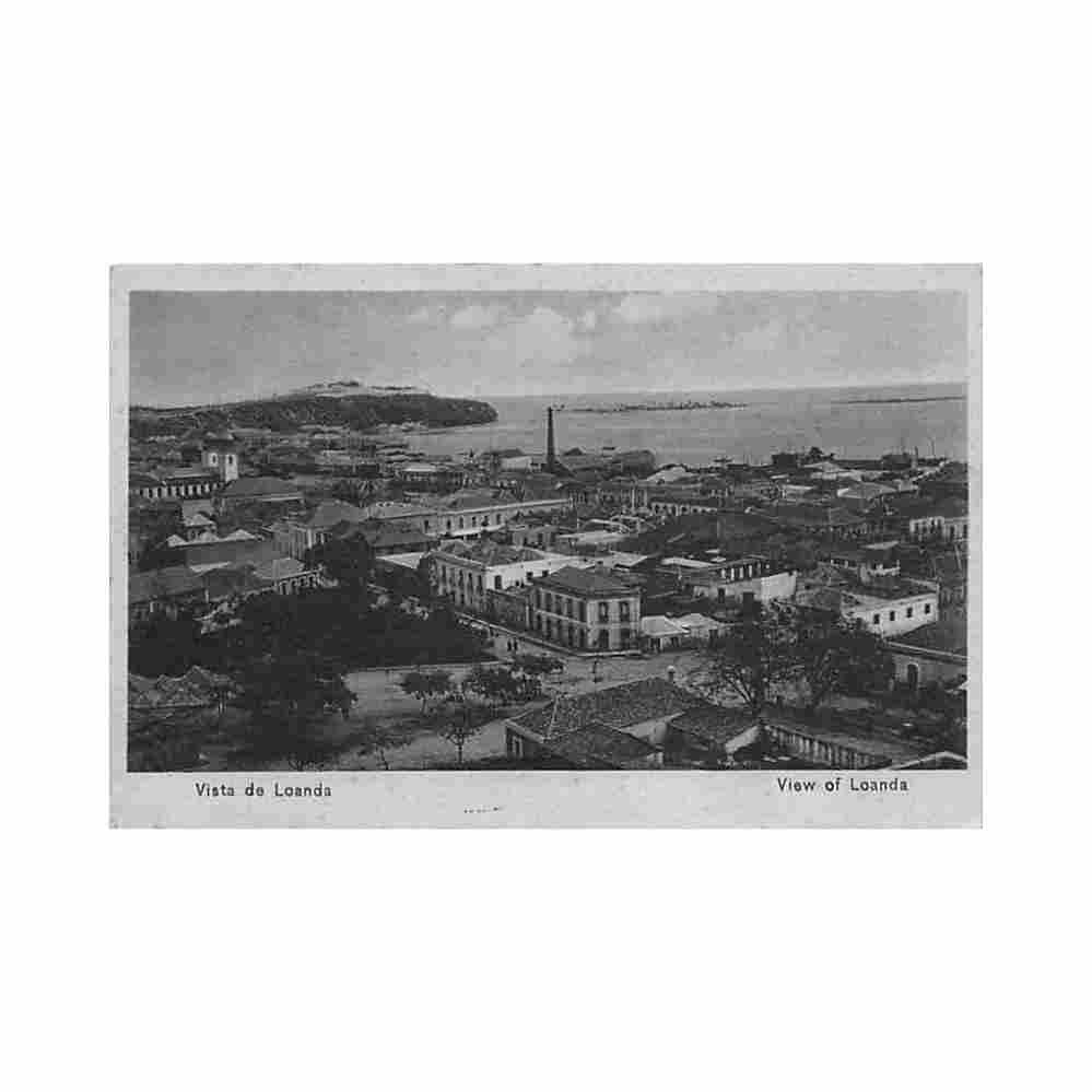 angola luanda bird s eye view casa 31 de janeiro Vintage A4 Photo Print