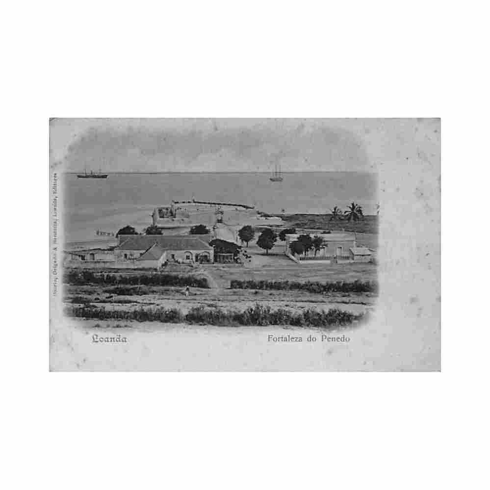 angola luanda penedo fortress osorio delgado bandeira Vintage A4 Photo Print