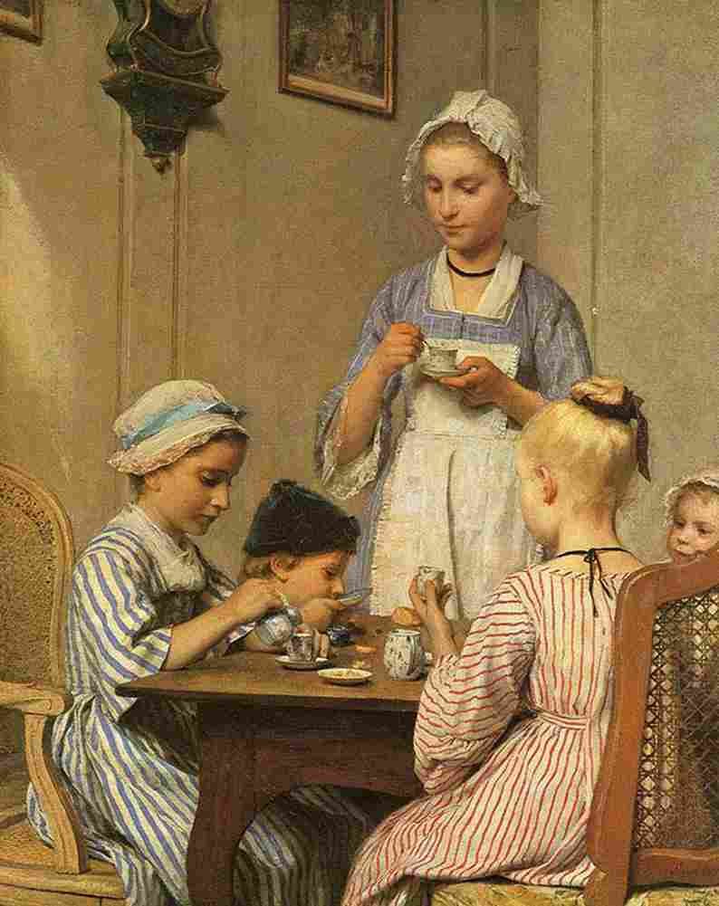 ank Childern s Breakfast Art A4 Photo Print