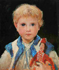 ank Girl with Jumping Jack Art A4 Photo Print
