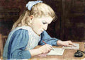 ank Girls with their Homework Art A4 Photo Print