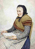 ank Grandmother Reading the Bible Art A4 Photo Print