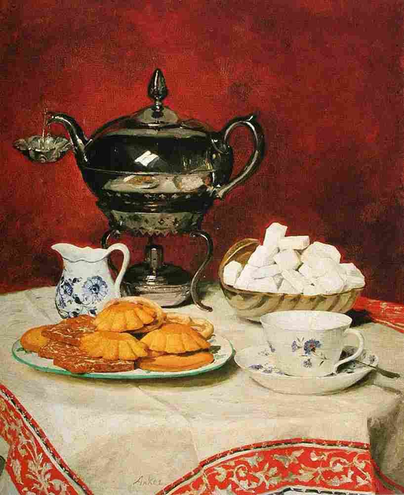 ank Tea and Melting Rolls Art A4 Photo Print