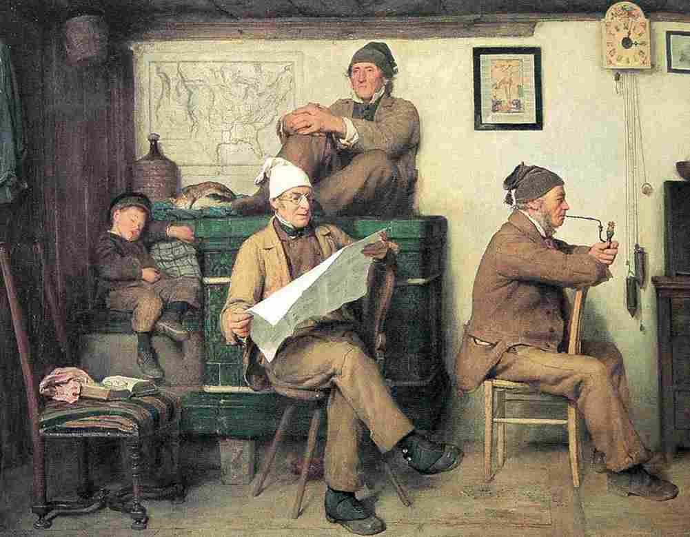 ank The Farmers and the Newspaper Art A4 Photo Print