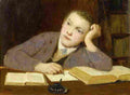 ank Writing Boy Art A4 Photo Print