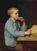 anker boy in the mid morning snack Art A4 Photo Print