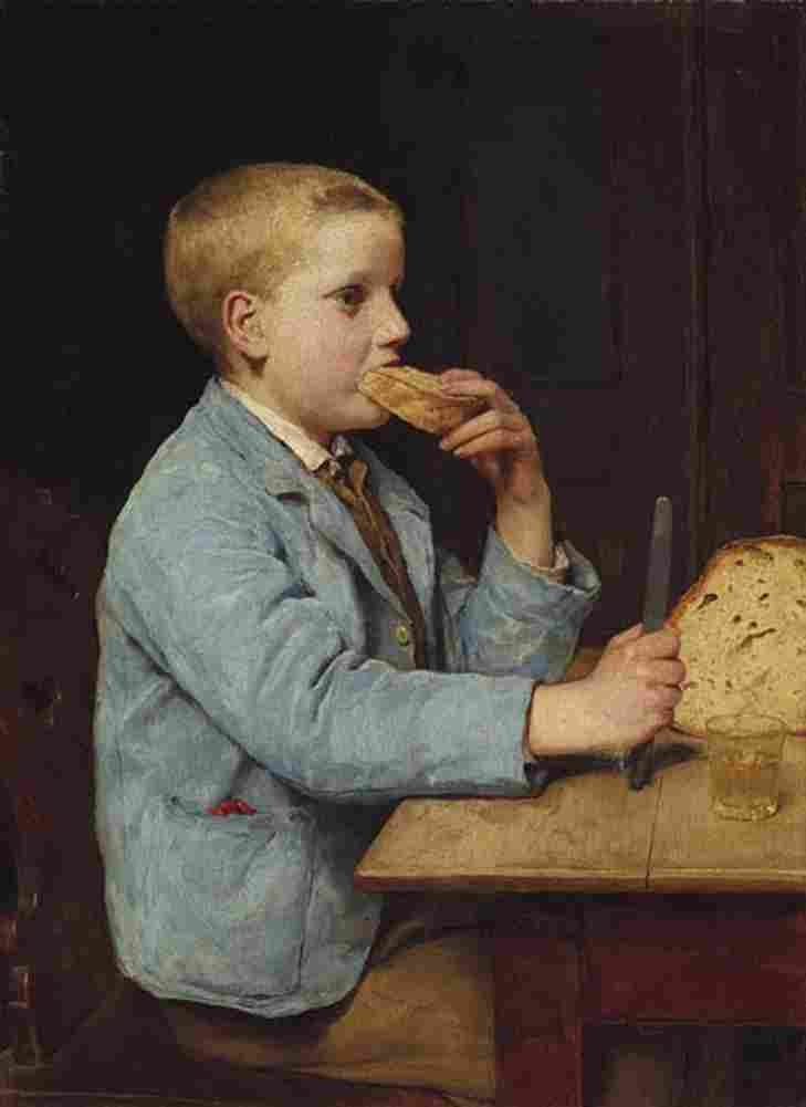 anker boy in the mid morning snack Art A4 Photo Print