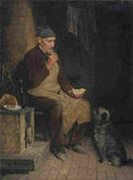 anker old man taking a rest Art A4 Photo Print