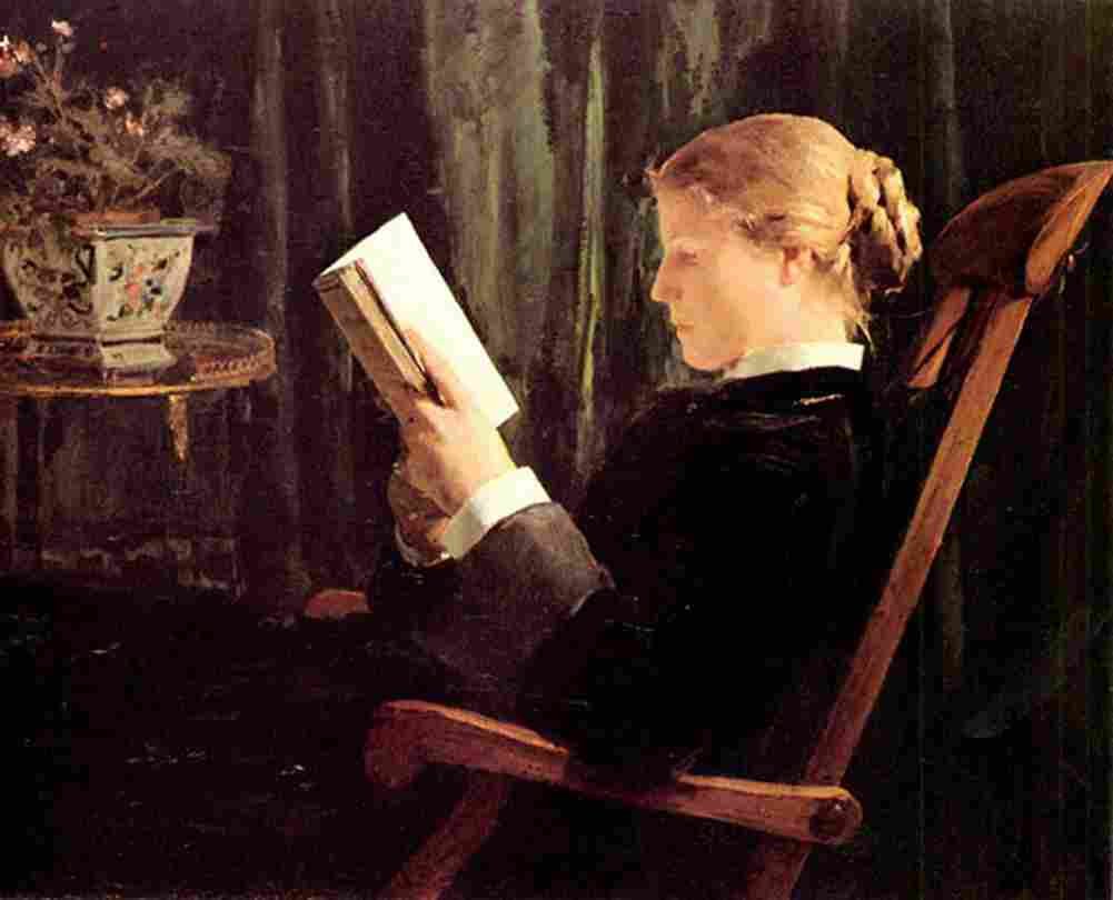 anker reading girl Art A4 Photo Print