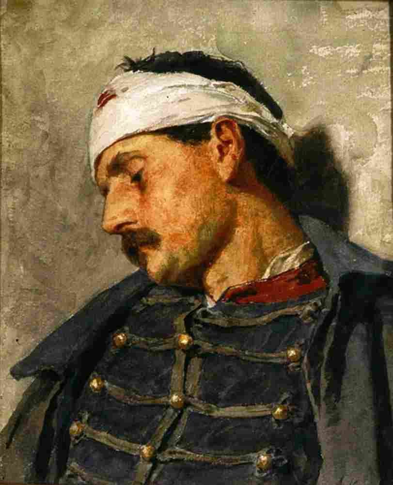 anker wounded soldier Art A4 Photo Print