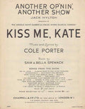 another opening op nin another show kiss me kate sheet music 137268 A4 Photo Print