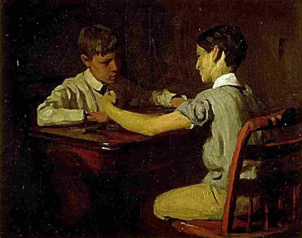 anschutz Checker Players Art A4 Photo Print