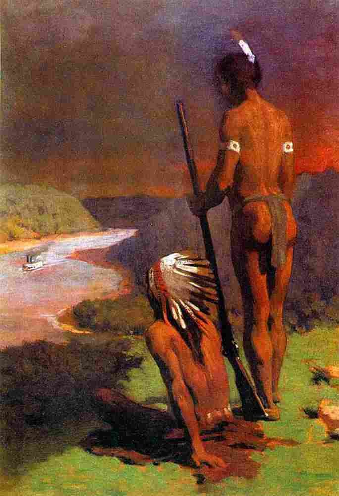 anschutz Indians on the Ohio Art A4 Photo Print
