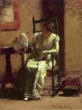 anschutz Lady with Bonnet Art A4 Photo Print