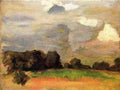 anshutz Landscape with Grey Sky Art A4 Photo Print