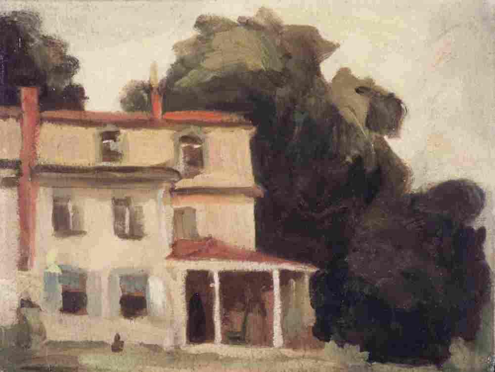 anshutz house and tree Art A4 Photo Print