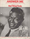 answer me nat king cole sheet music 166802 A4 Photo Print