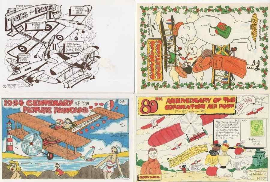 antique glider biplanes plane aviation 4x advertising s 137776 A4 Photo Print