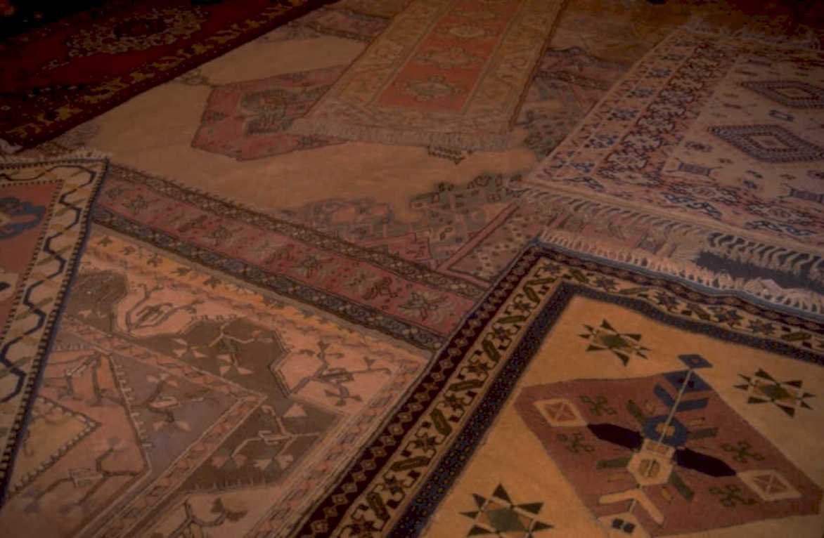 antique rugs persian 1980s 1990s A4 Photo Print