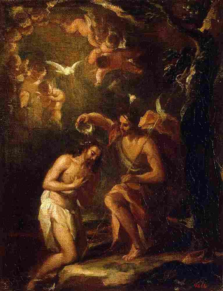 antolinez baptism of christ Art A4 Photo Print
