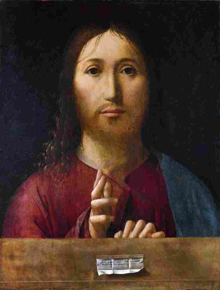antonello Christ Blessing Art A4 Photo Print
