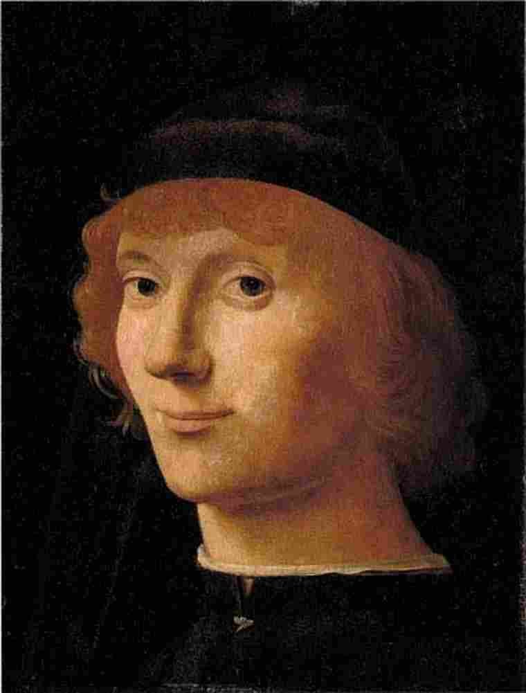 antonello Portrait of a Man Five Art A4 Photo Print