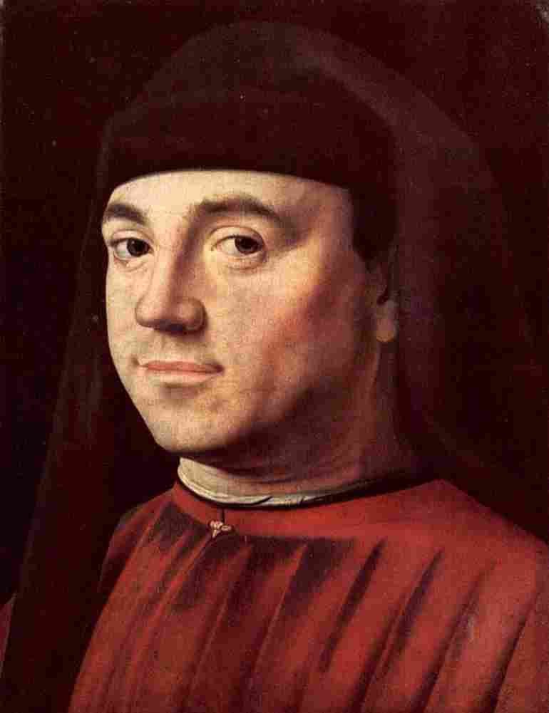 antonello Portrait of a Man Seven Art A4 Photo Print