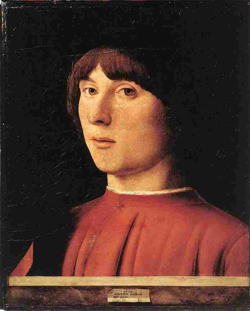 antonello Portrait of a Man Six Art A4 Photo Print