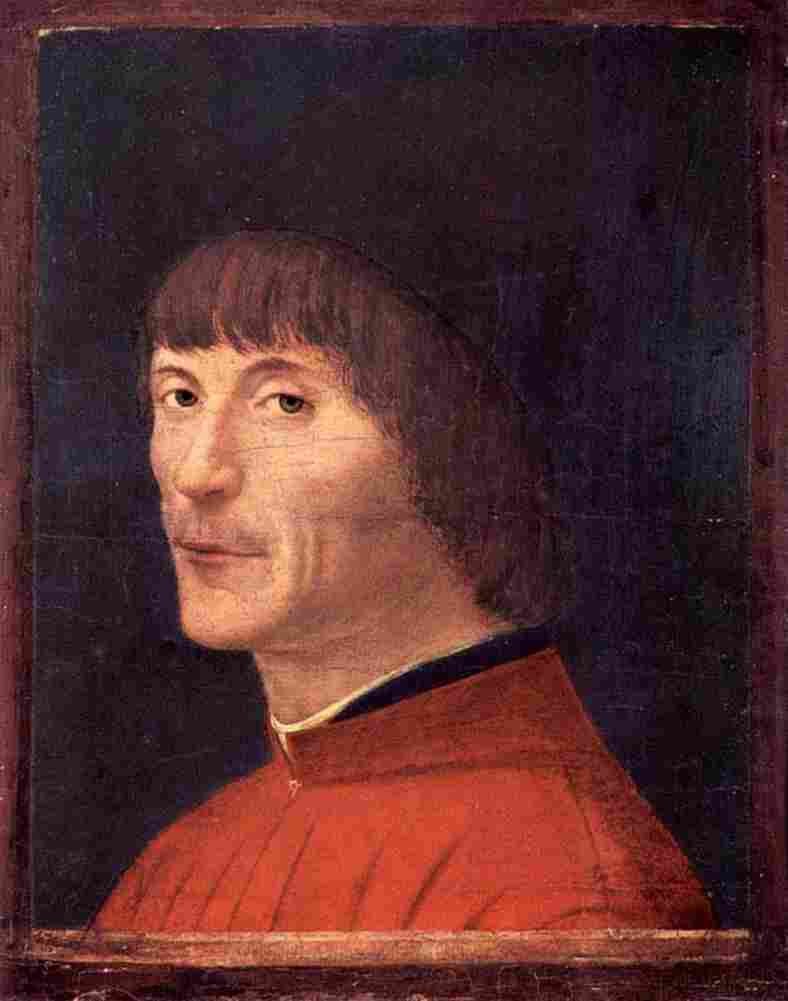 antonello Portrait of a Man Three Art A4 Photo Print