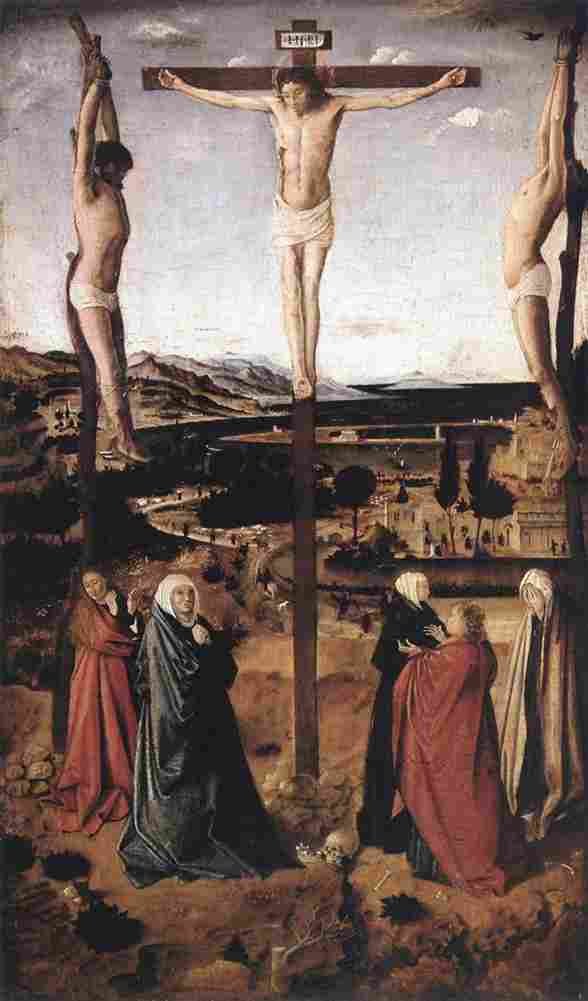 antonello crucifixion two Art A4 Photo Print