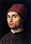 antonello portrait of a man Art A4 Photo Print