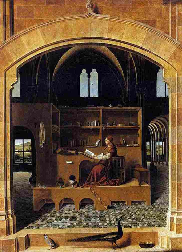 antonello st jerome in his study Art A4 Photo Print