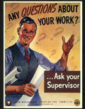 any questions about your work Advert A4 Photo Print