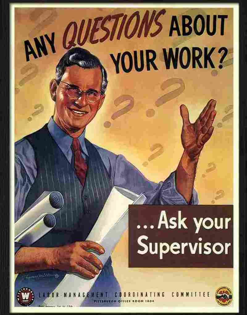any questions about your work Advert A4 Photo Print