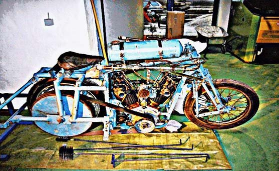 anzani motorbike A4 Photo Print