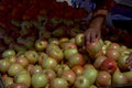 apples produce stand 1980s 1990s A4 Photo Print