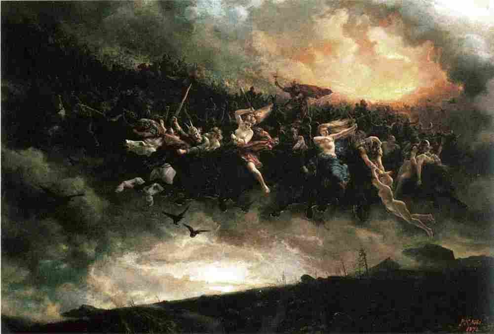 arbo Odin s Wild Hunt Art A4 Photo Print