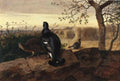 archibald thorburn blackgame on the edge of a harvested field A4 Photo Print