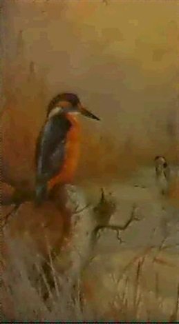 archibald thorburn frozen out fishers A4 Photo Print