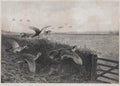 archibald thorburn going downwind partridge driving A4 Photo Print