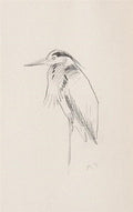archibald thorburn heron study 3 works in 1 frame A4 Photo Print