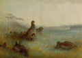 archibald thorburn partridges chill hoar frost at dawn A4 Photo Print