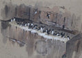 archibald thorburn puffins and guillemots A4 Photo Print