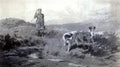 archibald thorburn setters working a moor A4 Photo Print