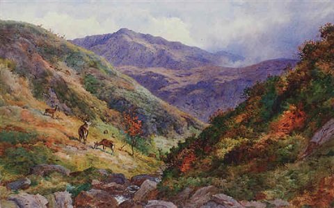 archibald thorburn sgurr nan gobhar from sgurr choinnichean burn knoydart A4 Photo Print