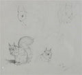 archibald thorburn squirrel study A4 Photo Print